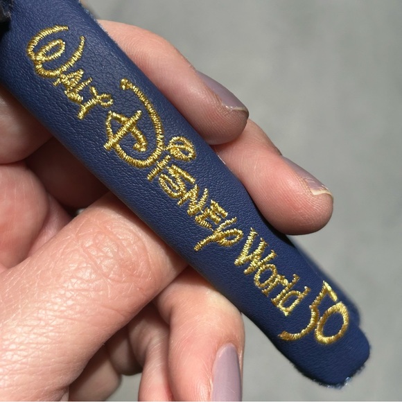 Walt Disney World 50th Anniversary Loungefly Blue Gold sequins Mickey ears EUC - Picture 6 of 9